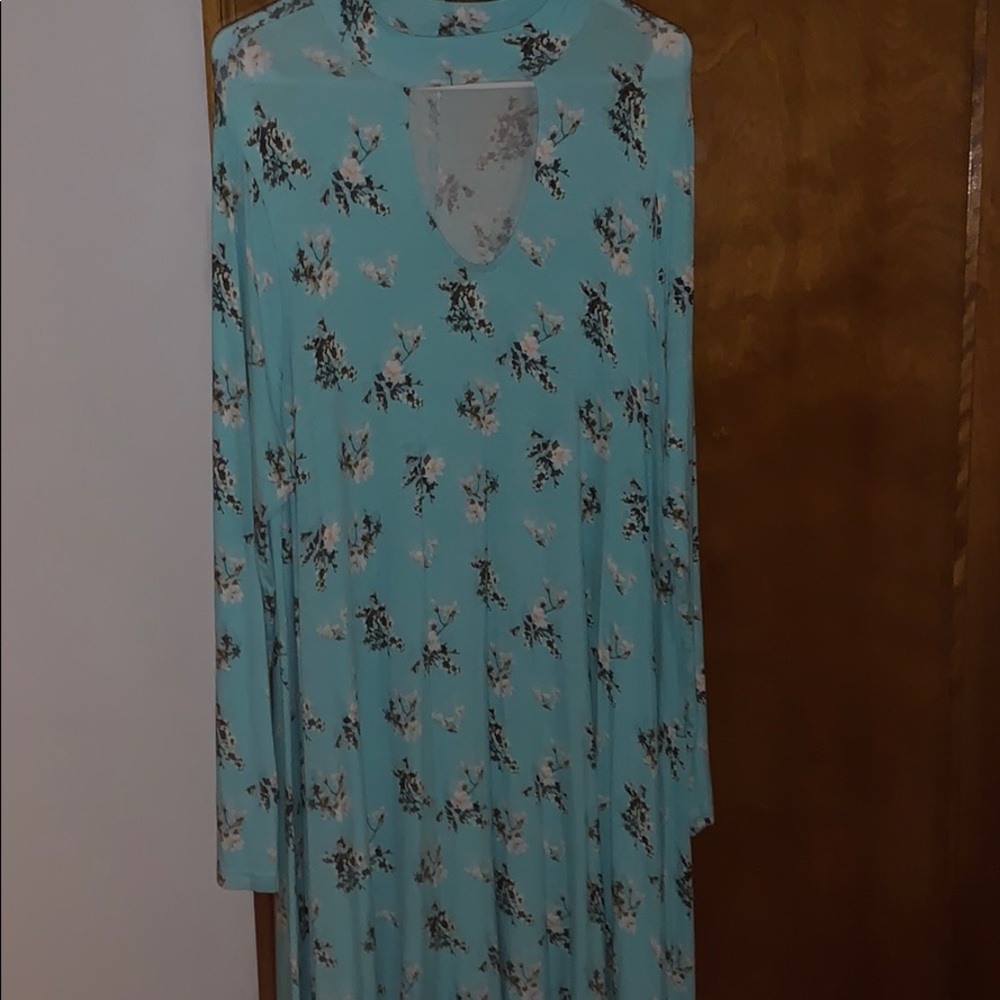 Rue 21+ blue floral dress